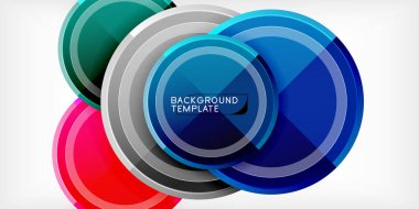 Minimum geometrik soyut arkaplan. Çember üçgen tasarımı