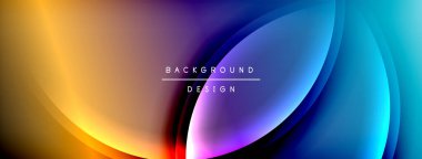 Parlak gökkuşağı stili renk eğrisi ve yuvarlak çizgi arkaplanı. Vector Illustration Duvar kağıdı, bayrak, illüstrasyon, iniş sayfası