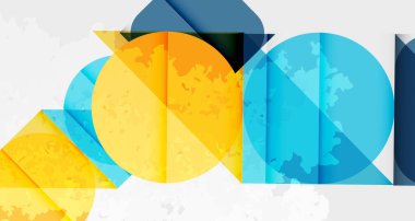 Çemberler, kareler ve çizgilerle geometrik arkaplandaki tahıllı leke dokusu. Duvar Kağıdı, Sancak, Arkaplan, Kart, Kitap İllüstrasyonu, İniş Sayfası