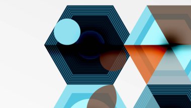 Yaratıcı altıgenler geometrik şekiller tasarımı