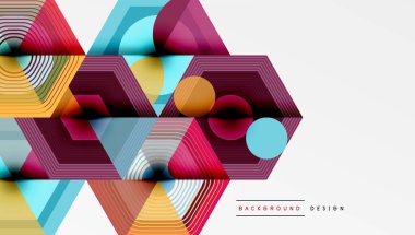 Altıgenler, elmas desenleri. Geometrik tekrarlayan altıgen arkaplan