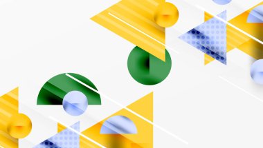 Parlak soyut arkaplan - parlak eğim tonlarıyla katmanlı üçgenler. Yarı şeffaf şekiller derinlik ve çağdaş estetik ekler