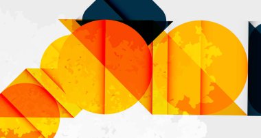 Kareler, daireler, üçgenler ve kumlu, gürültülü doku. Duvar Kağıdı, Sancak, Arkaplan, Kart, Kitap İllüstrasyonu, İniş Sayfası