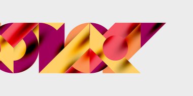 Dinamik geometrik bir kompozisyonda daireler, çizgiler ve üçgenler içeren modern soyut bir arkaplan. Tarz, teknoloji veya yaratıcı temalı tasarımlar için mükemmel.