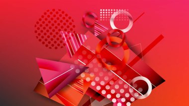 Yaratıcı üçgenler ve daireler bileşimi