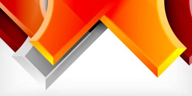 Geometrik tasarım soyut arkaplan - daireler ve üçgenler