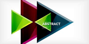 Soyut arkaplan - üç boyutlu renkli üçgenler. Duvar Kağıdı, Sancak, Arkaplan, Kart, Kitap İllüstrasyonu, İniş Sayfası