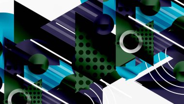 Parlak soyut arkaplan - parlak eğim tonlarıyla katmanlı üçgenler. Yarı şeffaf şekiller derinlik ve çağdaş estetik ekler