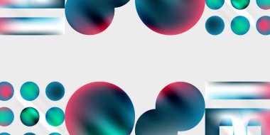 Basit şekiller - daireler, üçgenler, dikdörtgenler soyut arka plan. Duvar Kağıdı, Sancak, Arkaplan, Kart, Kitap İllüstrasyonu, İniş Sayfası