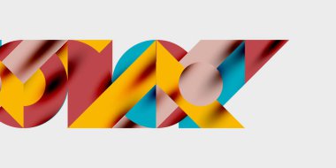 Dinamik geometrik bir kompozisyonda daireler, çizgiler ve üçgenler içeren modern soyut bir arkaplan. Tarz, teknoloji veya yaratıcı temalı tasarımlar için mükemmel.