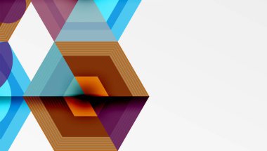 Yaratıcı altıgenler geometrik şekiller tasarımı