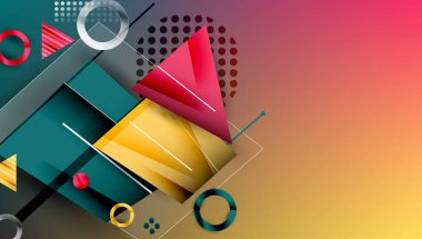 Yaratıcı üçgenler ve daireler bileşimi