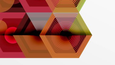 Altıgenler, elmas desenleri. Geometrik tekrarlayan altıgen arkaplan