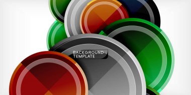 Minimum geometrik soyut arkaplan. Çember üçgen tasarımı