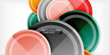 Geometrik tasarım arka plan - daireler