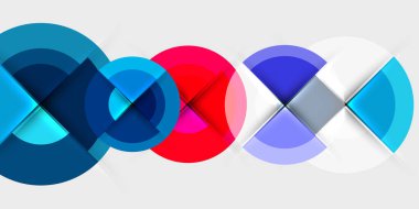 Çember ve yarım daire geometrik arka plan. Duvar Kağıdı, Sancak, Arkaplan, Kart, Kitap İllüstrasyonu, İniş Sayfası