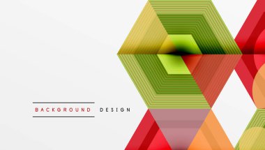 Yaratıcı altıgenler geometrik şekiller tasarımı