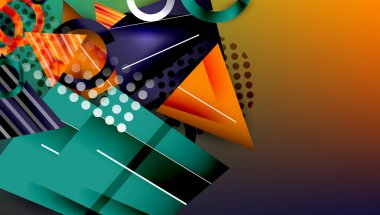 Yaratıcı üçgenler ve daireler bileşimi