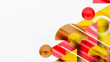 Parlak soyut arkaplan - parlak eğim tonlarıyla katmanlı üçgenler. Yarı şeffaf şekiller derinlik ve çağdaş estetik ekler