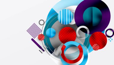 Soyut arkaplan - pürüzsüz eğimleri ve şeffaflığı olan katmanlı geometrik şekiller