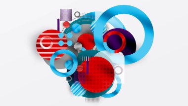 Soyut arkaplan - pürüzsüz eğimleri ve şeffaflığı olan katmanlı geometrik şekiller