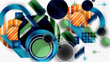 Dinamik karmaşık geometrik soyut arkaplan