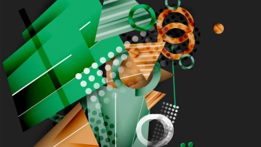 Renkli gradyanlı soyut arkaplan geometrik tasarımı