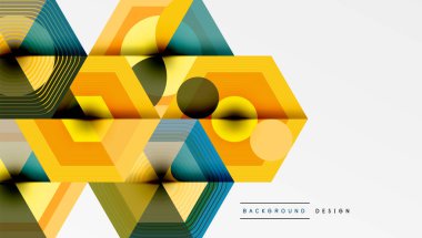 Altıgenler tasarımı geometrik soyut arkaplan