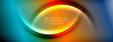 Parlak gökkuşağı stili renk eğrisi ve yuvarlak çizgi arkaplanı. Vector Illustration Duvar kağıdı, bayrak, illüstrasyon, iniş sayfası