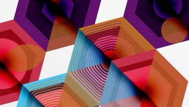 Yaratıcı altıgenler geometrik şekiller tasarımı