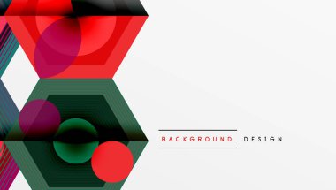 Yaratıcı altıgenler geometrik şekiller tasarımı