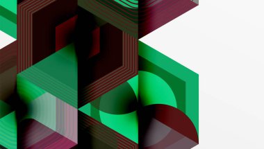 Yaratıcı altıgenler geometrik şekiller tasarımı