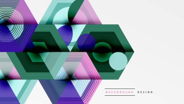 Altıgenler tasarımı geometrik soyut arkaplan