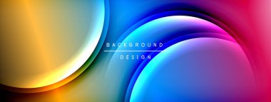 Parlak gökkuşağı stili renk eğrisi ve yuvarlak çizgi arkaplanı. Vector Illustration Duvar kağıdı, bayrak, illüstrasyon, iniş sayfası