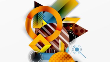 Dinamik karmaşık geometrik soyut arkaplan