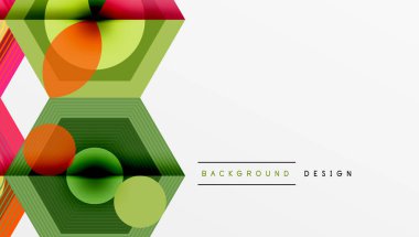 Altıgenler tasarımı geometrik soyut arkaplan