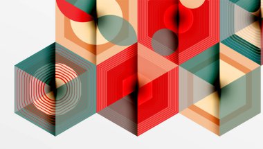 Altıgenler, elmas desenleri. Geometrik tekrarlayan altıgen arkaplan