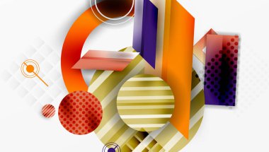 Dinamik karmaşık geometrik soyut arkaplan