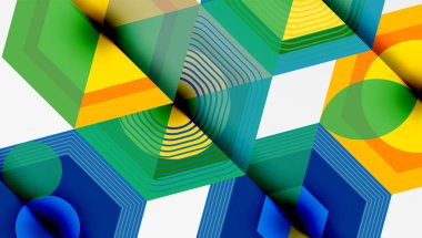 Altıgenler tasarımı geometrik soyut arkaplan