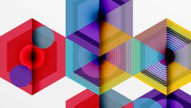 Altıgenler, elmas desenleri. Geometrik tekrarlayan altıgen arkaplan