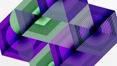 Yaratıcı altıgenler geometrik şekiller tasarımı