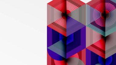 Altıgenler tasarımı geometrik soyut arkaplan