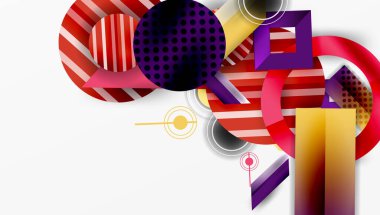 Dinamik karmaşık geometrik soyut arkaplan