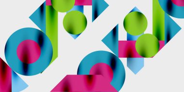 Hareketli soyut arka plan daireleri pürüzsüz gradyanlarla dinamik ve modern bir tasarım yaratıyor. Yaratıcı, teknolojik veya çağdaş temalı projeler için ideal