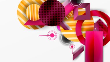 Dinamik karmaşık geometrik soyut arkaplan