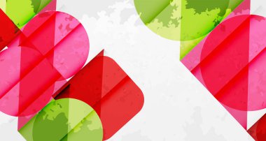 Çemberler, kareler ve çizgilerle geometrik arkaplandaki tahıllı leke dokusu. Duvar Kağıdı, Sancak, Arkaplan, Kart, Kitap İllüstrasyonu, İniş Sayfası