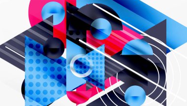 Parlak soyut arkaplan - parlak eğim tonlarıyla katmanlı üçgenler. Yarı şeffaf şekiller derinlik ve çağdaş estetik ekler