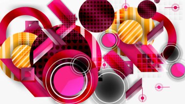 Dinamik karmaşık geometrik soyut arkaplan