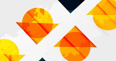 Kareler, daireler, üçgenler ve kumlu, gürültülü doku. Duvar Kağıdı, Sancak, Arkaplan, Kart, Kitap İllüstrasyonu, İniş Sayfası