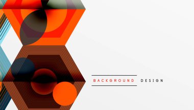 Yaratıcı altıgenler geometrik şekiller tasarımı